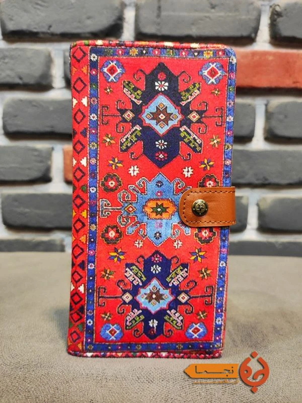 کیف پول پالتویی دکمه دار طرح سنتی کد kpdp10