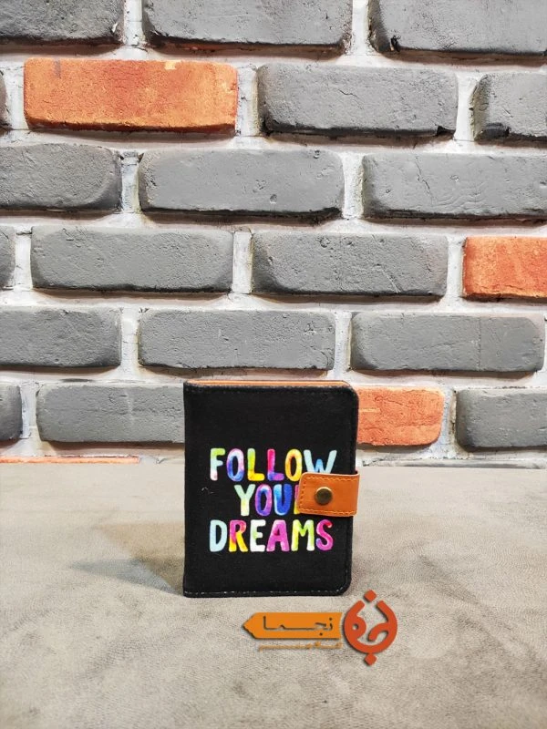 کیف پول کتی دکمه دار طرح follow your dream کد KPDC34