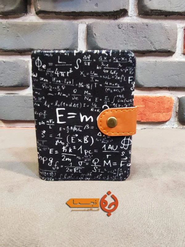 کیف پول کتی دکمه دار طرح فیزیک کد KPDC25