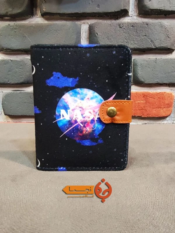 کیف پول کتی دکمه دار طرح ناسا کد KPDC23
