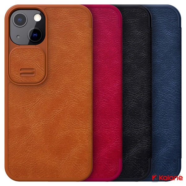 کیف چرمی نیلکین Apple iPhone 13 مدل Qin Pro