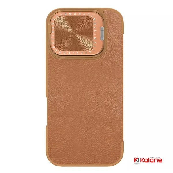 کیف چرمی نیلکین گوشی Apple iPhone 16 مدل Qin Prop