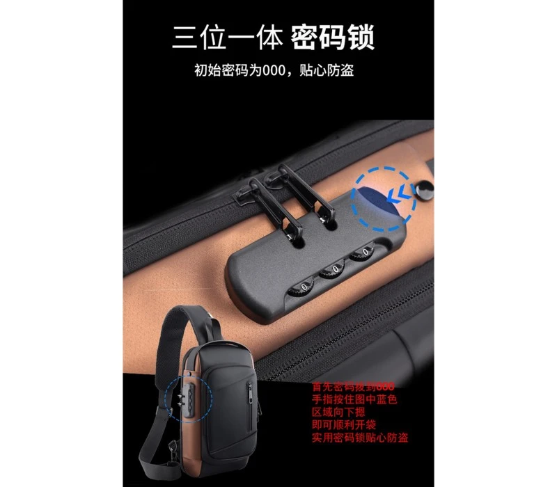 کیف کراس بادی ضد سرقت crossbody anti-thife 88041