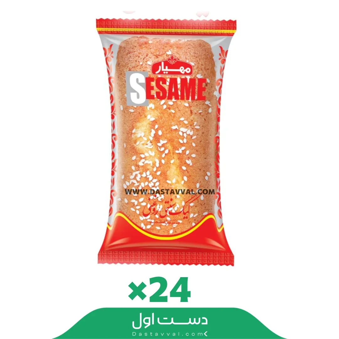 کیک صبحانه سنتی با تزئین کنجد مهیار – بسته ۲۴ عددی