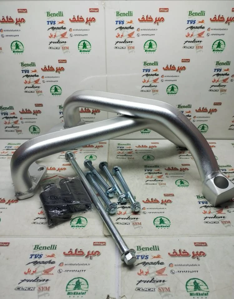 گارد سیلندر رنتال موتور cb 1300 سی بی نقره ای استیل (جفتی)