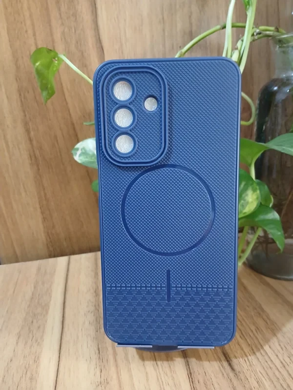 گارد ژله ای طرح چرم سرمه ای سامسونگ samsung a17