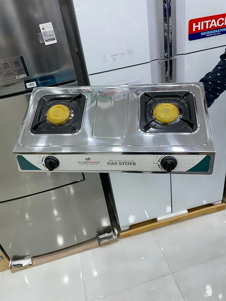 گاز دو شعله رومیزی استیل کلسی تاچ