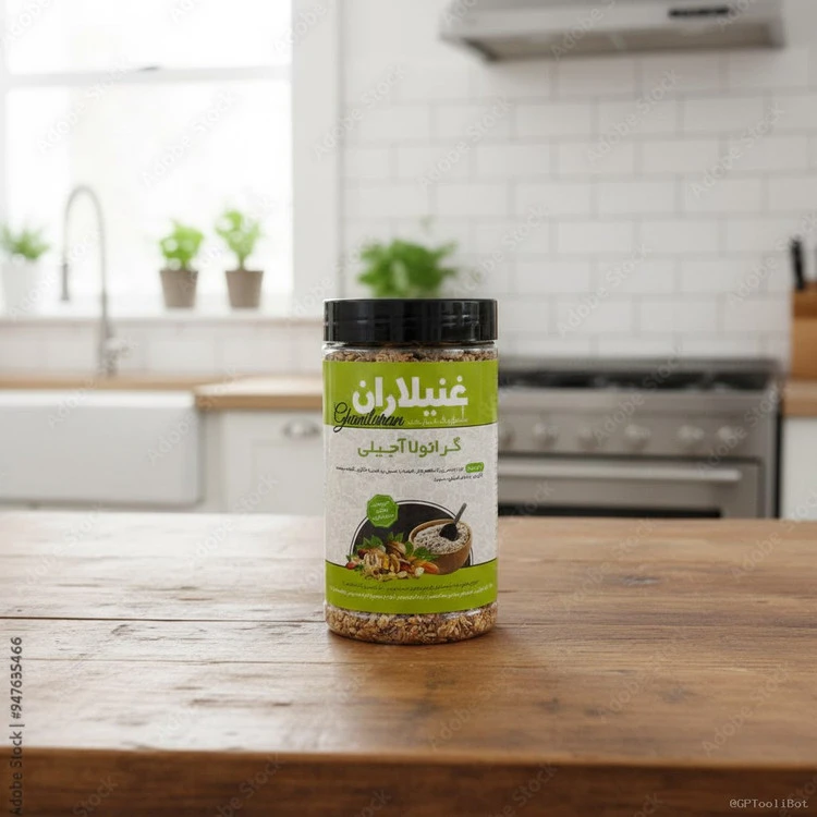 گرانولا ارگانیک و طبیعی ۱۰۰٪طبیعی و مقوی با مغزیجات ۳۰۰گرمی