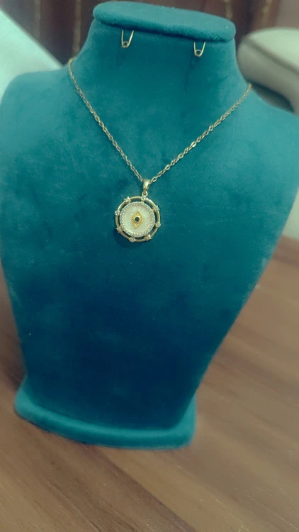 گردن بند چرخشی طلایی چشم نظر