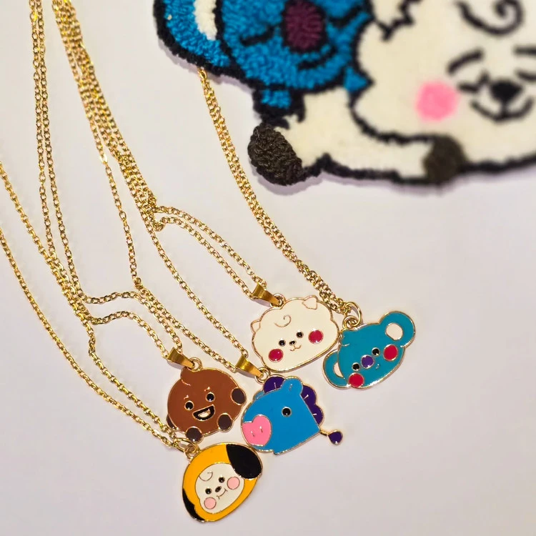 گردنبند bt21 استیل