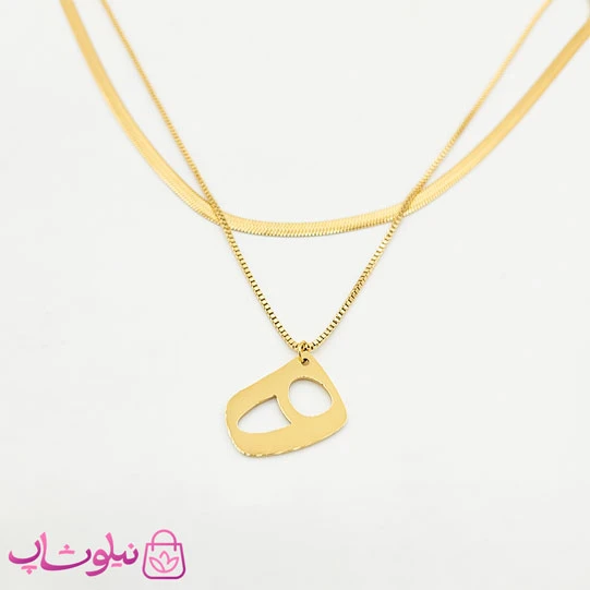 گردنبند دخترانه دولاین طرح نیمانی