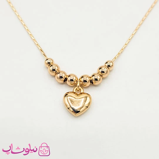 گردنبند دخترانه ظریف ژوپینگ طرح قلب کد 1275-2