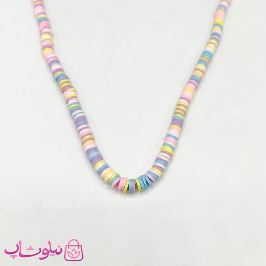 گردنبند زنانه فیمو با طرح هفت رنگ کد 30