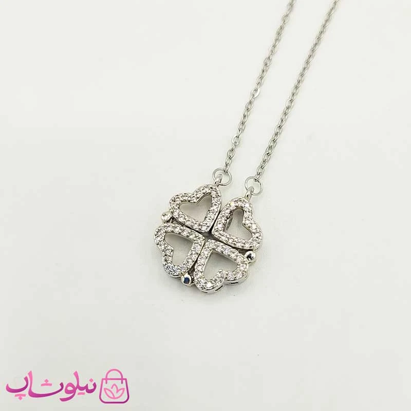 گردنبند زنانه مگنتی طرح قلب