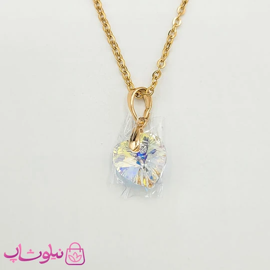 گردنبند زنانه ژوپینگ سواروسکی سفید کد 1989