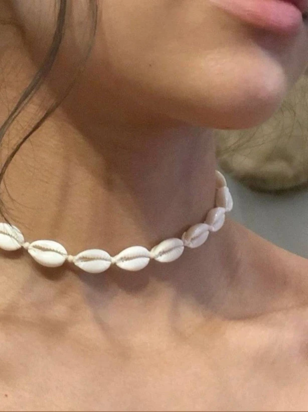 گردنبند ساحلی صدف طبیعی