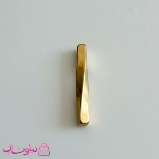 گردنبند مردانه مدل مکعب عشق مارپیچ طلایی استیل کد 120