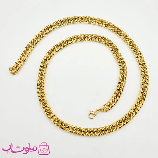 گردنبند مردانه کارتیر استیل طلایی کد 3991
