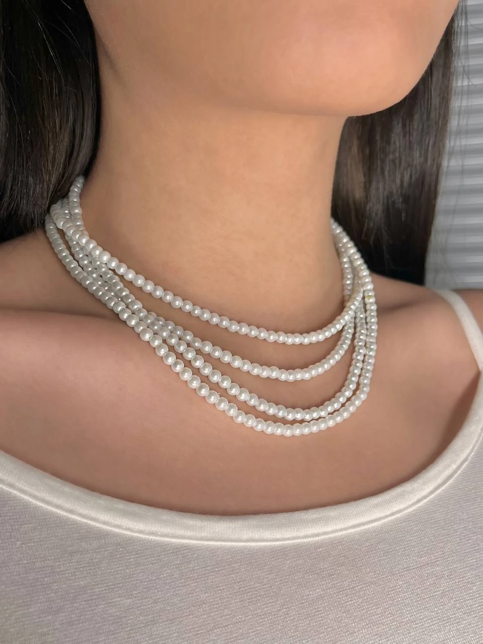 گردنبند چهار لاین مروارید