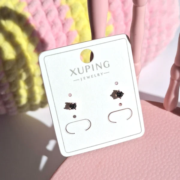 گل گوش تک نگین | بنفش – برند XUPING (رنگ ثابت)