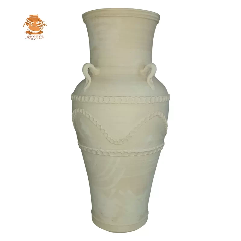 گلدان سفالی مدل سنتی طرح خمره ارتفاع ۸۰ سانتی متر