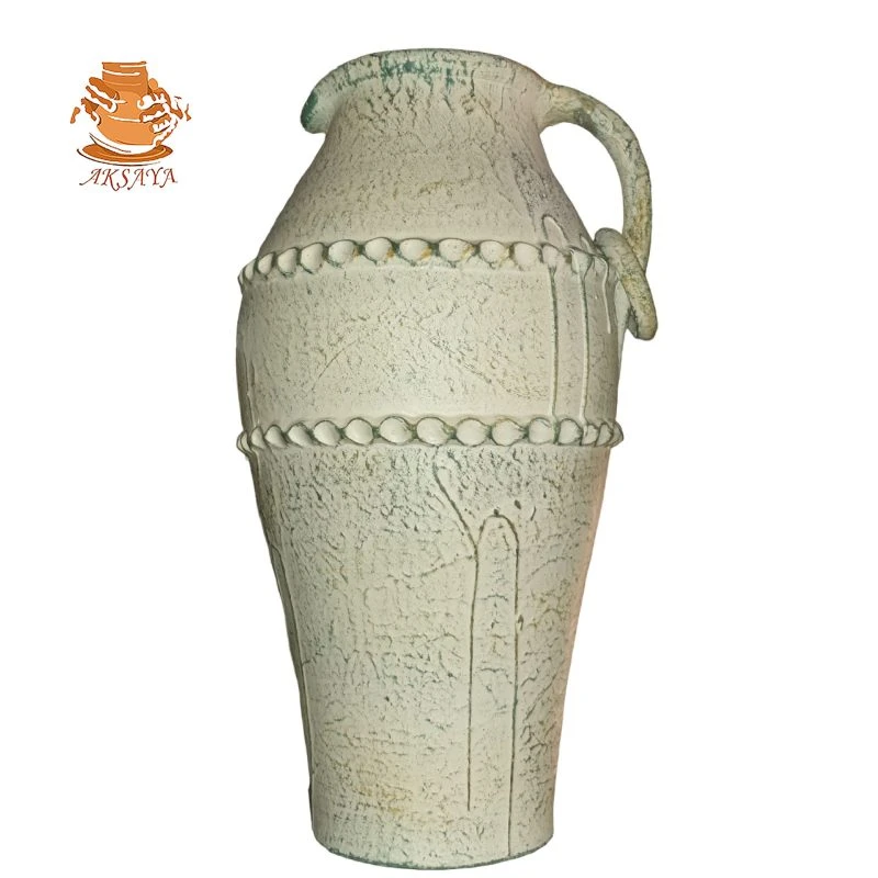 گلدان سفالی پتینه ارتفاع ۸۰ سانتی متر