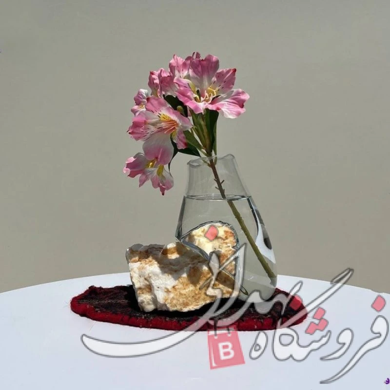 گلدان سنگ و شیشه