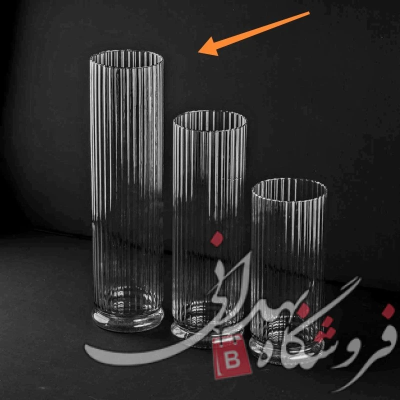 گلدان شیشه ای افرا 50سانت