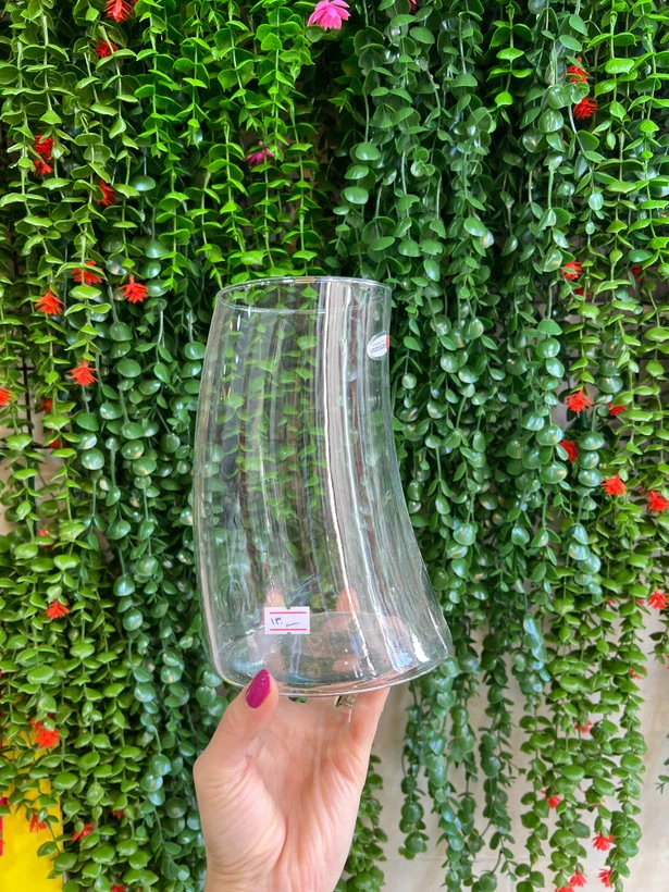 گلدان شیشه ای هلال