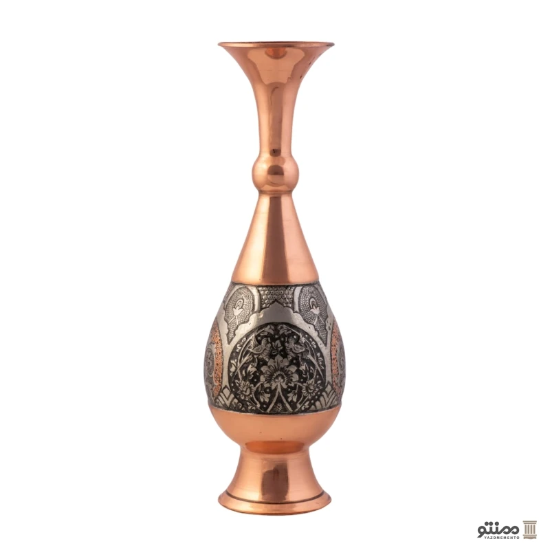 گلدان صراحی مدل گل و مرغ سایز 20