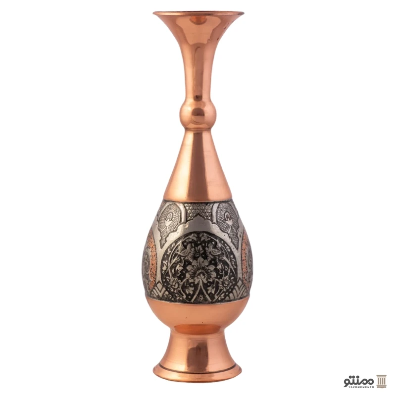 گلدان صراحی مدل گل و مرغ سایز 30