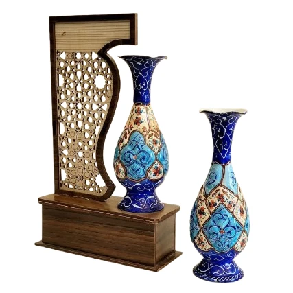 گلدان میناکاری جامی