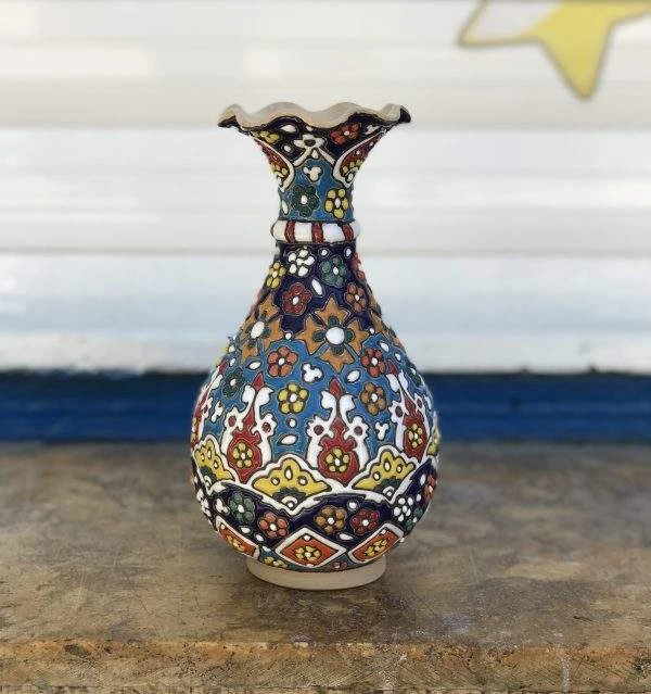 گلدان میناکاری کد ۱