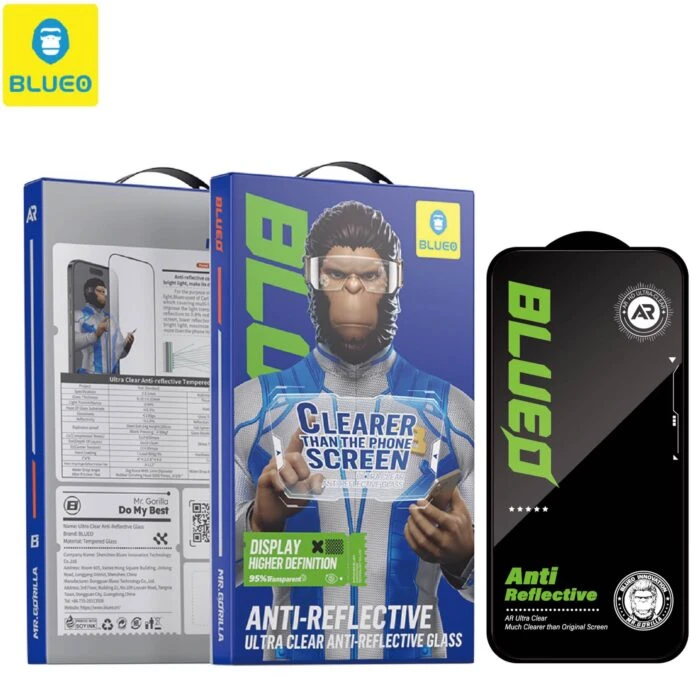 گلس محافظ صفحه BLUEO بلو AR Anti-Reflective With Applicator ضد انعکاس نور