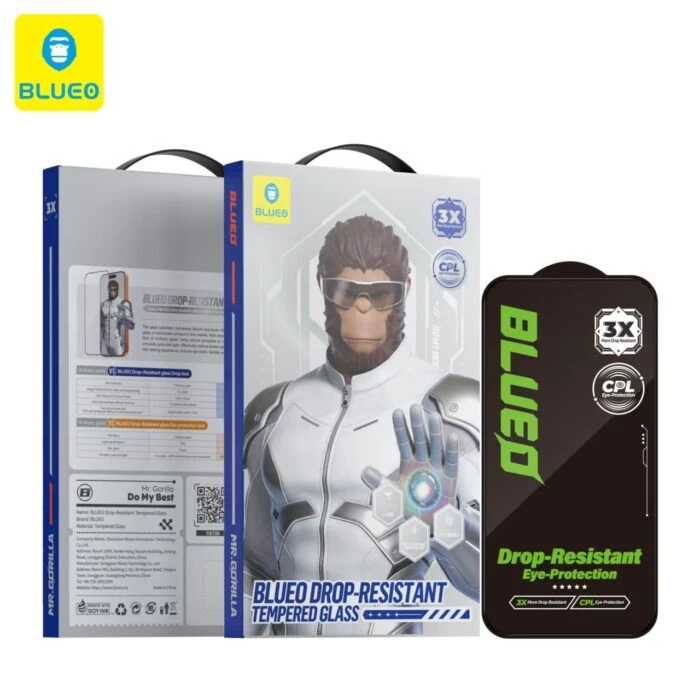 گلس محافظ صفحه BLUEO بلو Drop-Resistant Tempered Eye Protection Glass