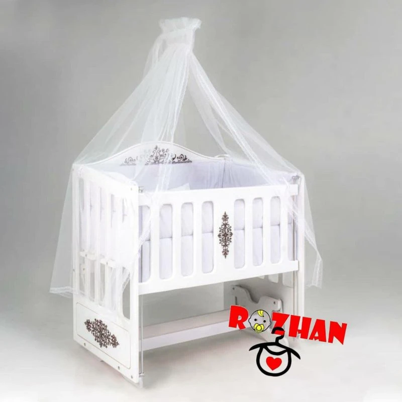 گهواره چوبی طرح دار اسلیمی دیوانکو Divanco