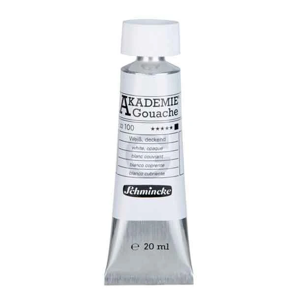 گواش اشمینک سفید 20 میل (akademie gouache 100 white)