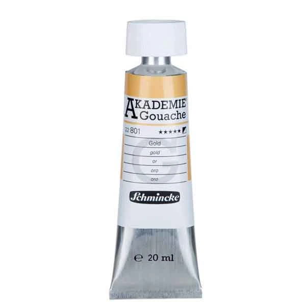 گواش اشمینک طلایی 20 میل (akademie gouache 801 gold)