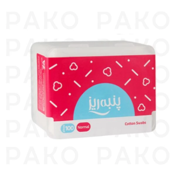 گوش پاک کن نرمال مدل مکعبي پنبه ريز 100 عددي panberes