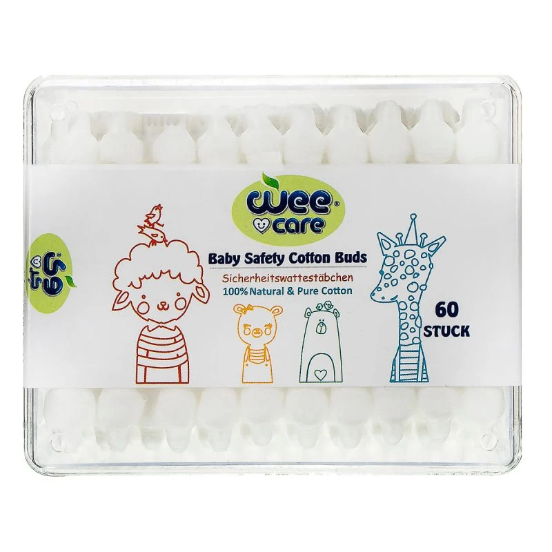 گوش پاک کن60عددی %100 پنبه وی کر weecare