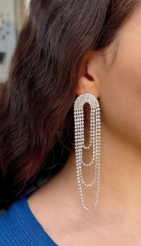 گوشوار جواهری نگین دار وارداتی (ارسال رایگان ) کد 240239