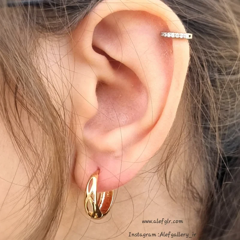 گوشوار حلقه ای برند ژوپینگ xuping کد 250035