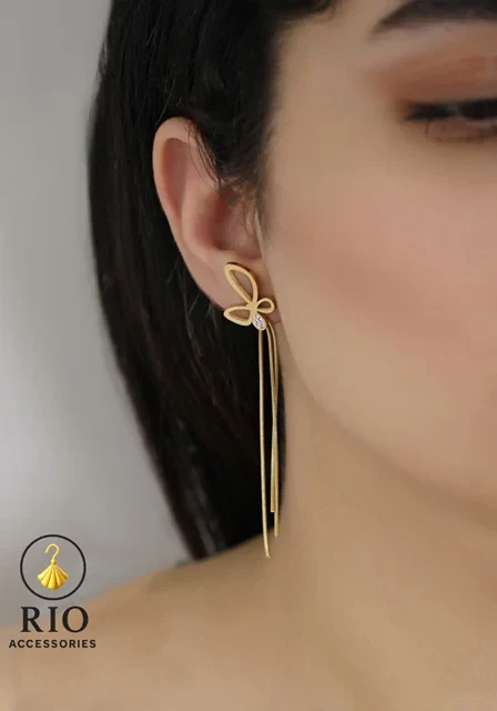 گوشواره آویز زنانه استیل