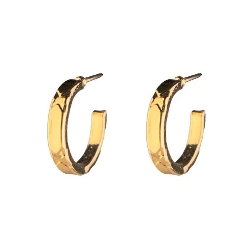 گوشواره حلقه‌ای زنانه طلایی استیل برند Accessories