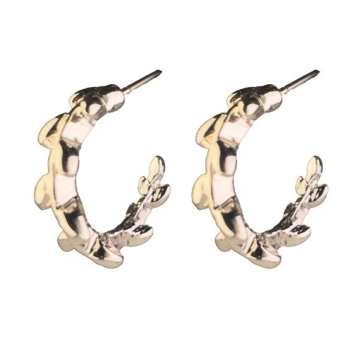 گوشواره حلقه‌ای طرح شاخه برند Accessories