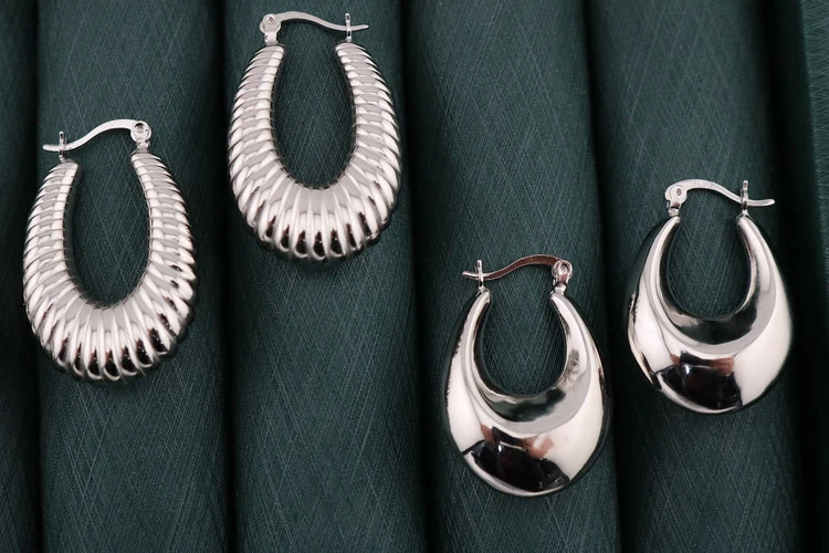 گوشواره حلقه ای نقره کد G1H2