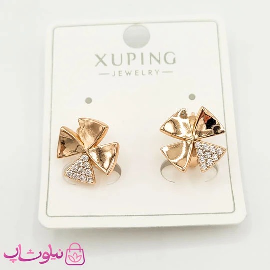 گوشواره حلقه ای ژوپینگ مدل فرفره کد 821