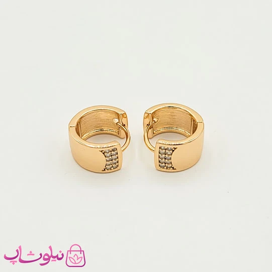 گوشواره حلقه ای کوچک و پهن ژوپینگ کد 791