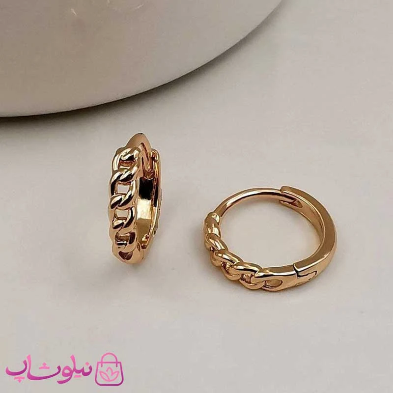 گوشواره حلقه ای کوچک ژوپینگ طرح کارتیه کد 1791