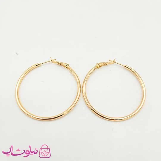 گوشواره دخترانه حلقه ای ساده ژوپینگ